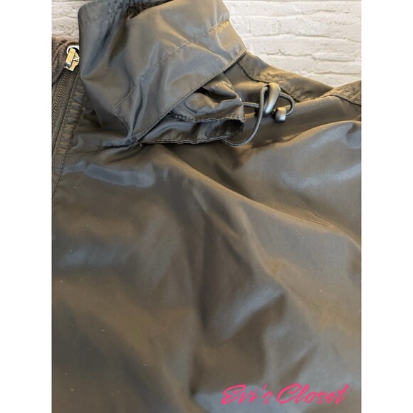 Acuity Mens Black Pullover Windbreaker Golf Rain Jacket 1/4 zip Hidden Hood Sz M - Picture 11 of 15